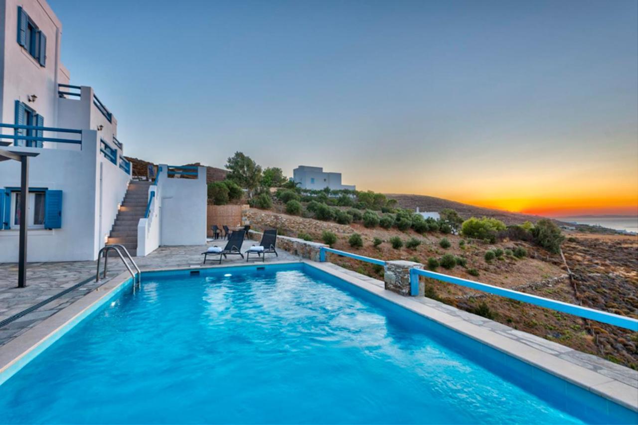 Vila Oceania House With Sea View Posidhonía Exteriér fotografie