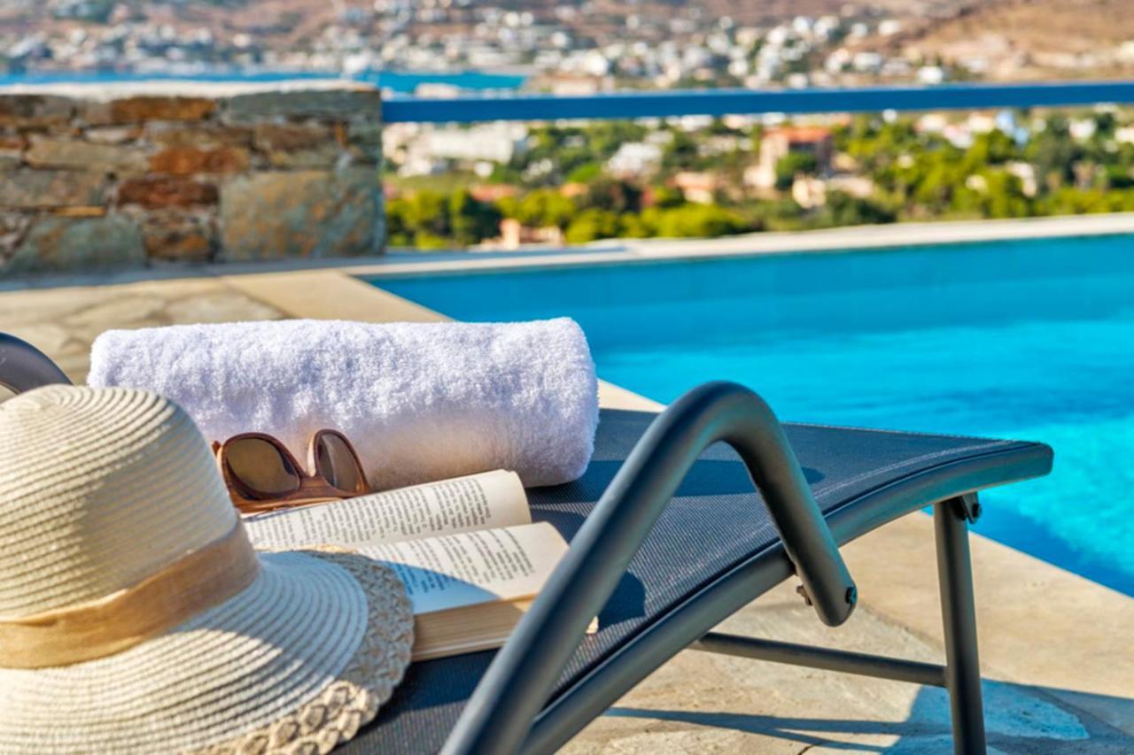 Vila Oceania House With Sea View Posidhonía Exteriér fotografie