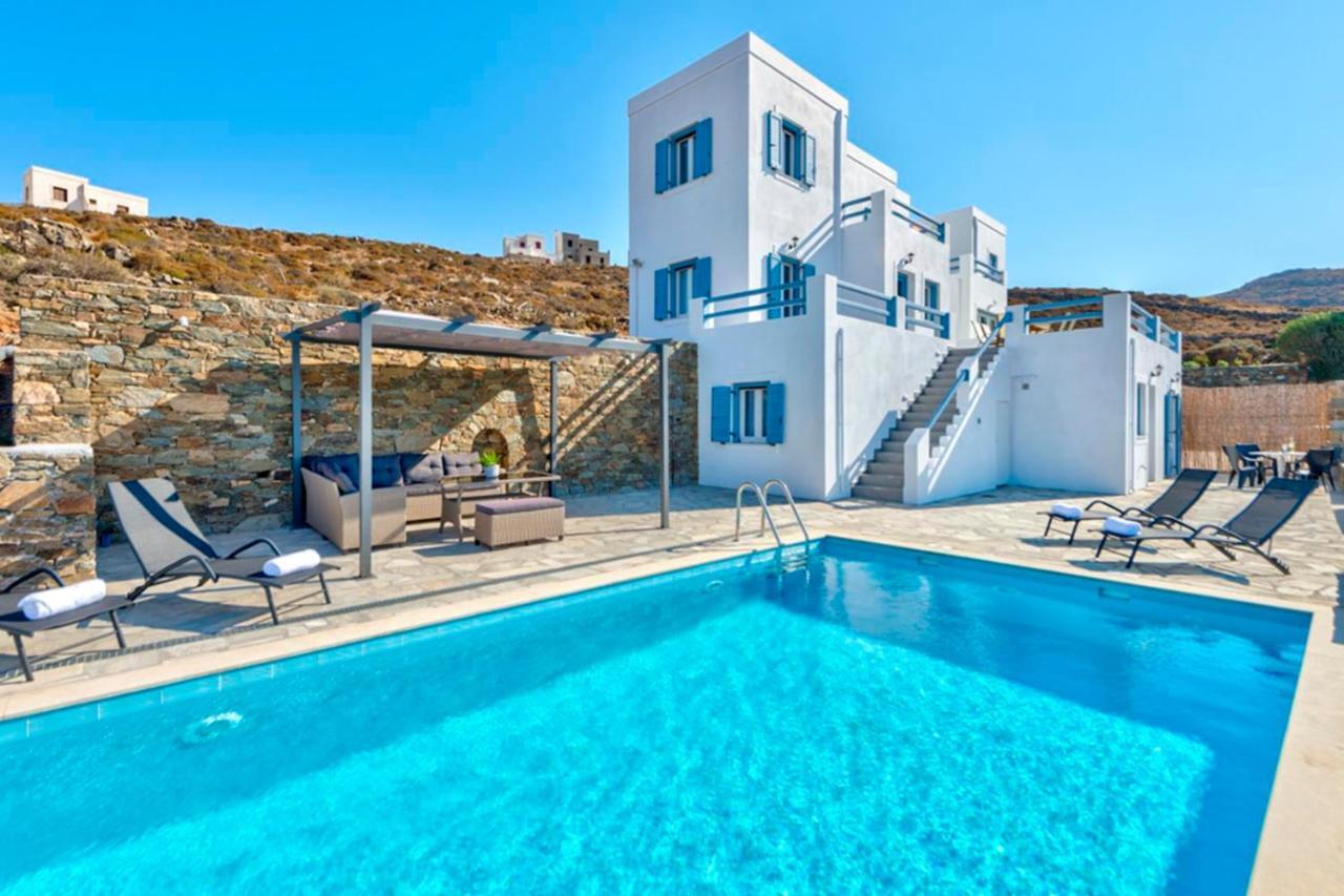 Vila Oceania House With Sea View Posidhonía Exteriér fotografie