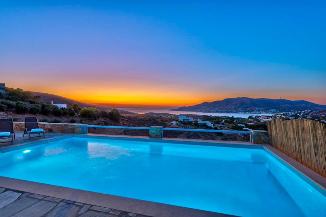 Vila Oceania House With Sea View Posidhonía Exteriér fotografie