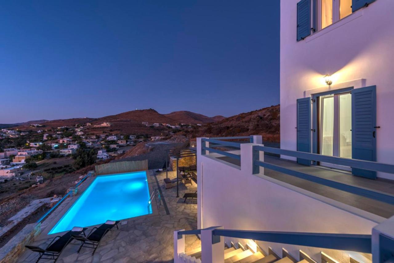 Vila Oceania House With Sea View Posidhonía Exteriér fotografie