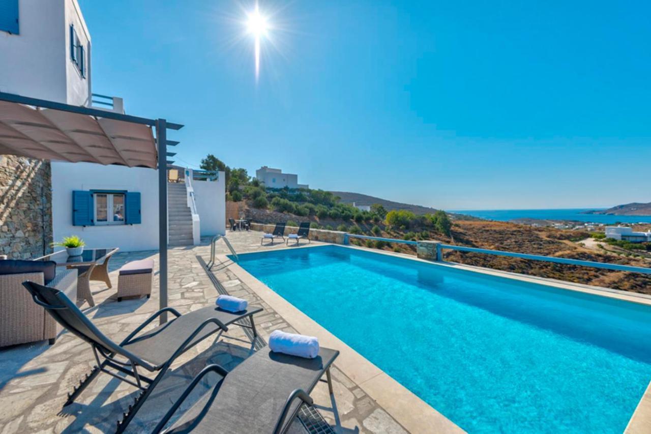 Vila Oceania House With Sea View Posidhonía Exteriér fotografie