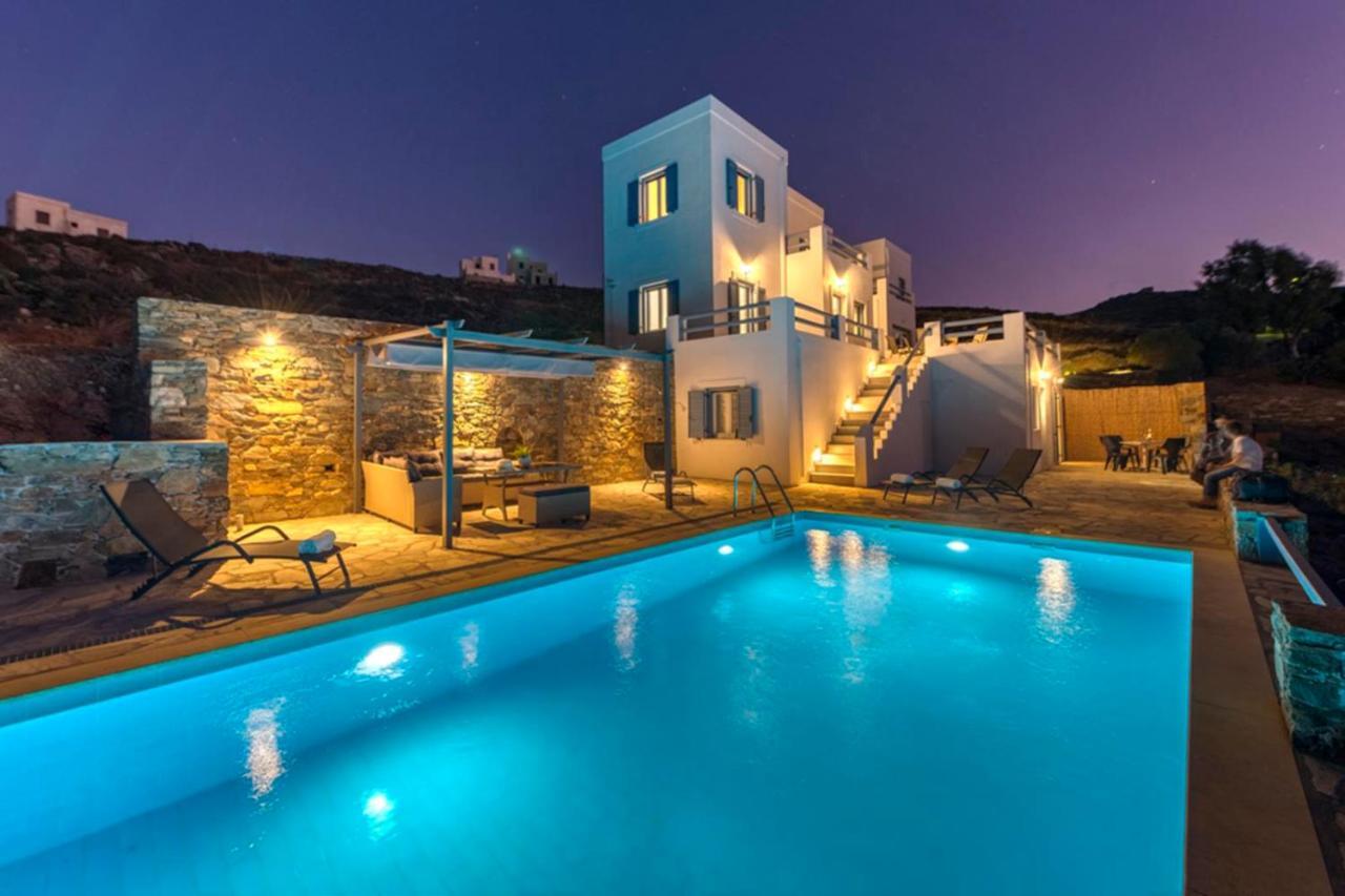 Vila Oceania House With Sea View Posidhonía Exteriér fotografie